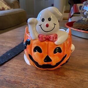 Vintage Halloween Ceramic Bowl